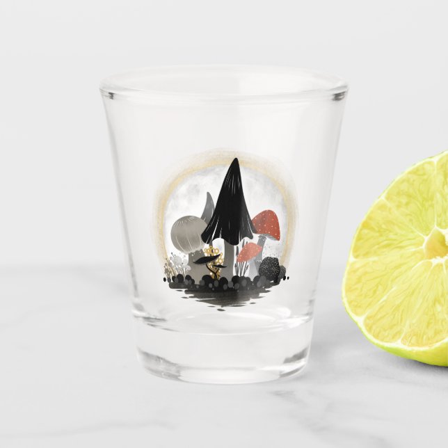 Mushroom Harvest Moon Shot Glass (Front)