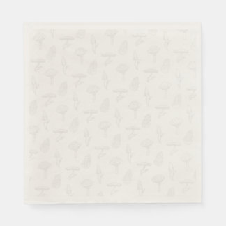 Mushroom Harvest Napkin - Muted
