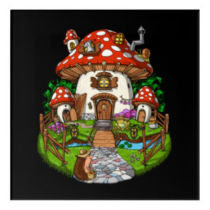 Mushroom House Acrylic Print