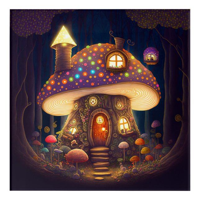 Mushroom House Fantasy Art (Front)