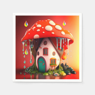 Mushroom House Napkins