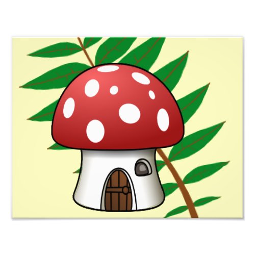 Mushroom House Photo Print