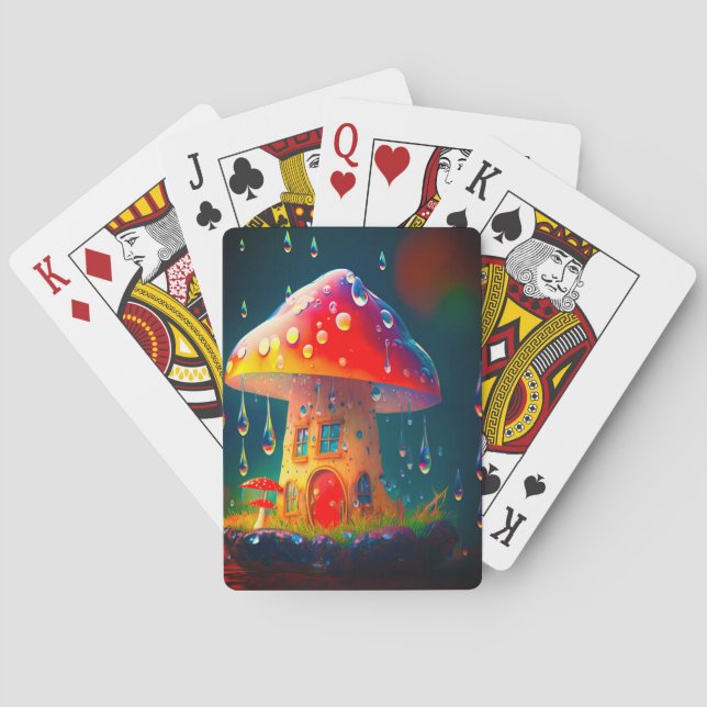 Mushroom House Poker Cards (Back)