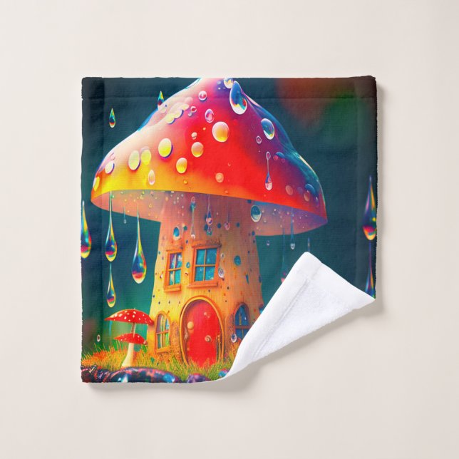 Mushroom House Wash Cloth (Wash Cloth)