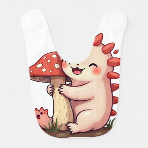 Mushroom Hug Baby Bib