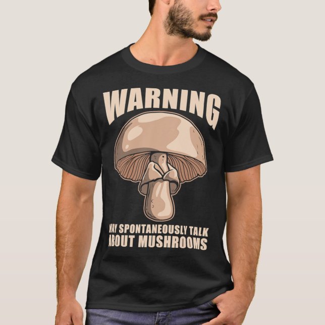 Mushroom Hunter Fun Guy Classic T-Shirt (Front)