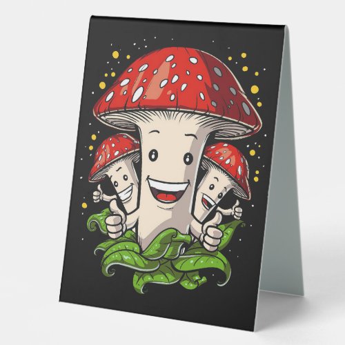 Mushroom Hunter Funny Magic Mushrooms Table Tent Sign