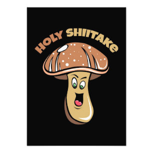 Mushroom Hunter Holy Shiitake Mushroom Photo Print