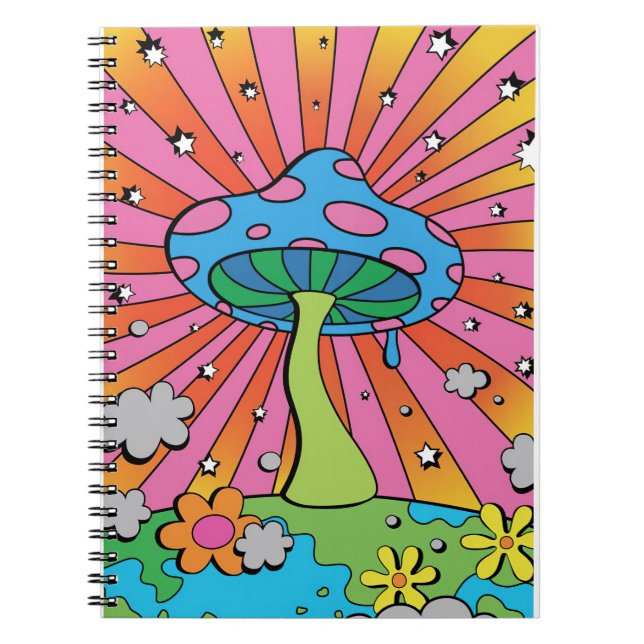 Mushroom Hunter Kidcore Mushroom Notebook (Front)