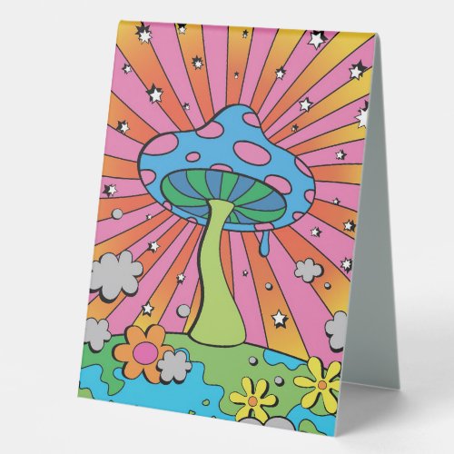 Mushroom Hunter Kidcore Mushroom Table Tent Sign