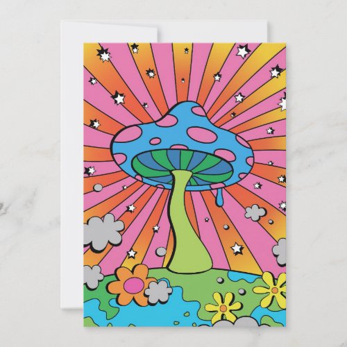 Mushroom Hunter Kidcore Mushroom Thank You Card