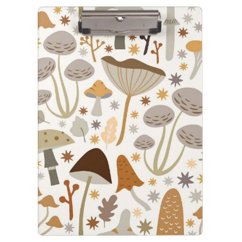 Mushroom Hunter Mid Century Mushroom Clipboard