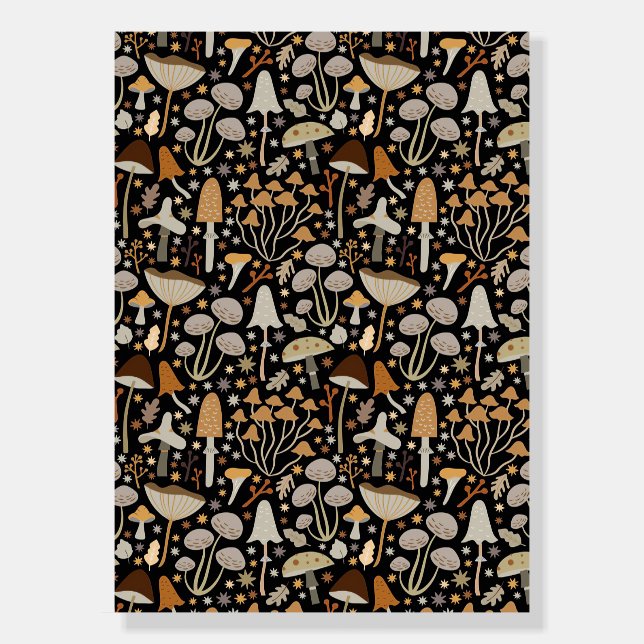 Mushroom Hunter Mid Mushrooms Foam Board (Front)