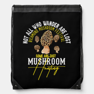 Mushroom Hunter Morel Mushrooms Richmond Mushroom Drawstring Bag