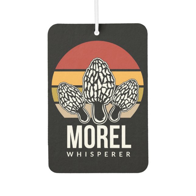 Mushroom Hunter Morel Whisperer Air Freshener (Front)