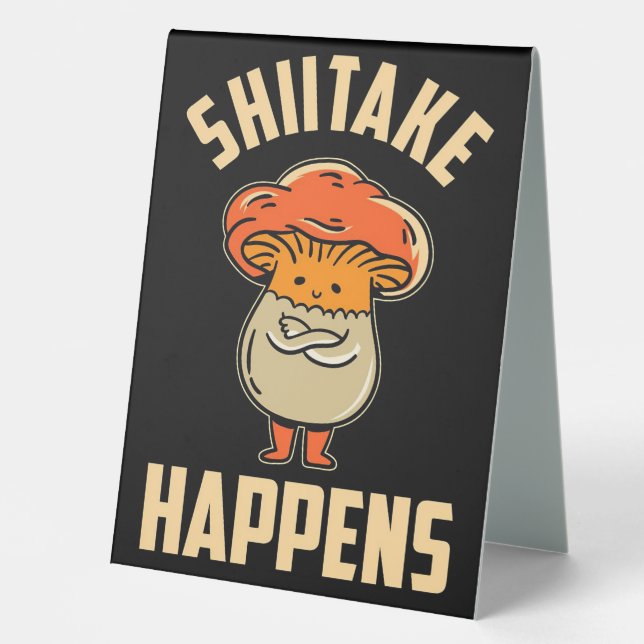 Mushroom Hunter Mushroom Fungi Table Tent (Front)