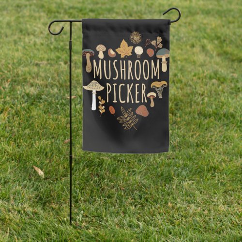 Mushroom Hunter Mushrooms Picker Garden Flag