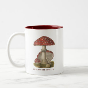 Mushroom Hunter Vintage Magic Shroom Two-Tone Coffee Mug