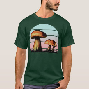 Mushroom Hunter Vintage Retro Style Mycology Fungi T-Shirt