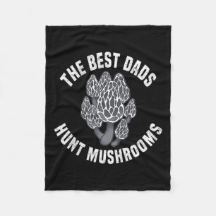 Mushroom Hunting Morel Shrooming Fleece Blanket