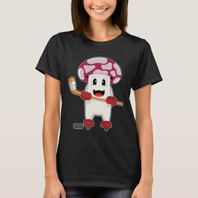 Mushroom Ice hockey Ice hockey stick T-Shirt (Front)