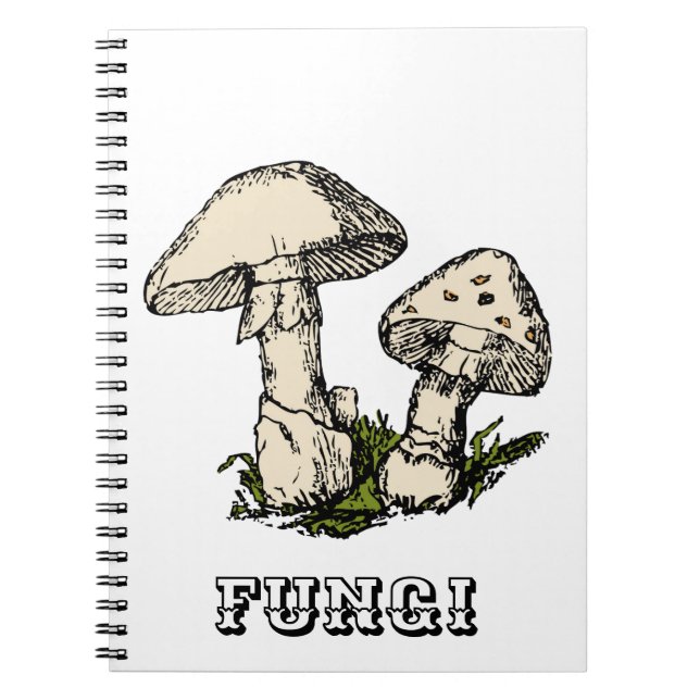 Mushroom  illustration notebook (Front)