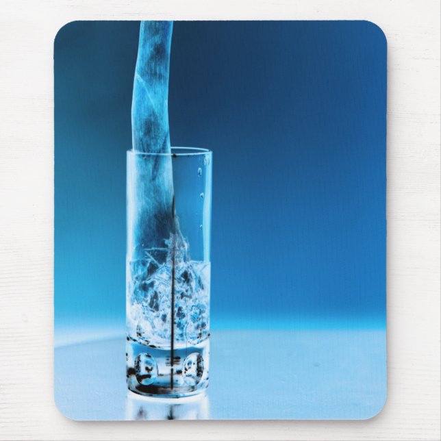 Mushroom in a shot glass mouse pad (Front)