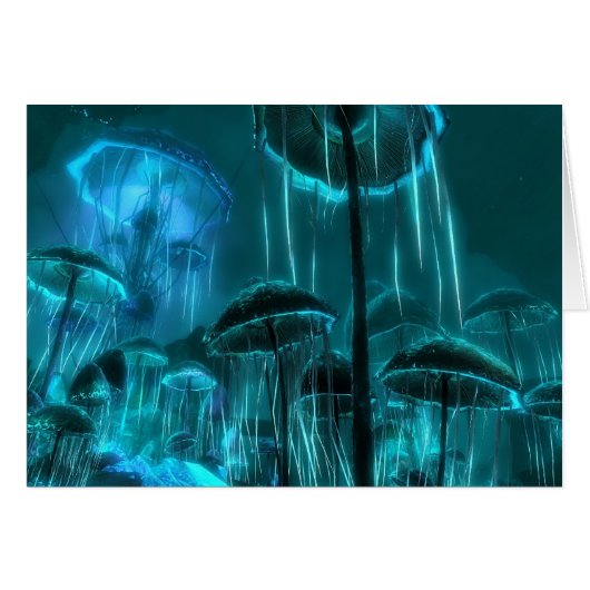 Mushroom Jellyfish Cards (Front Horizontal)