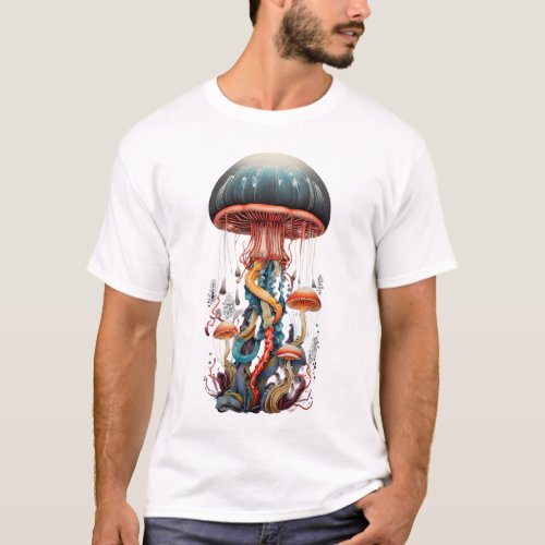 Mushroom jellyfish T Shirts