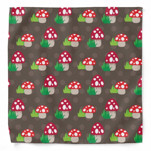 mushroom kids pattern bandana (Front)