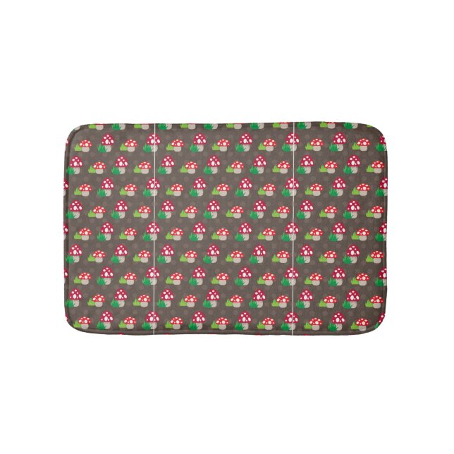 mushroom kids pattern bathroom mat (Front)