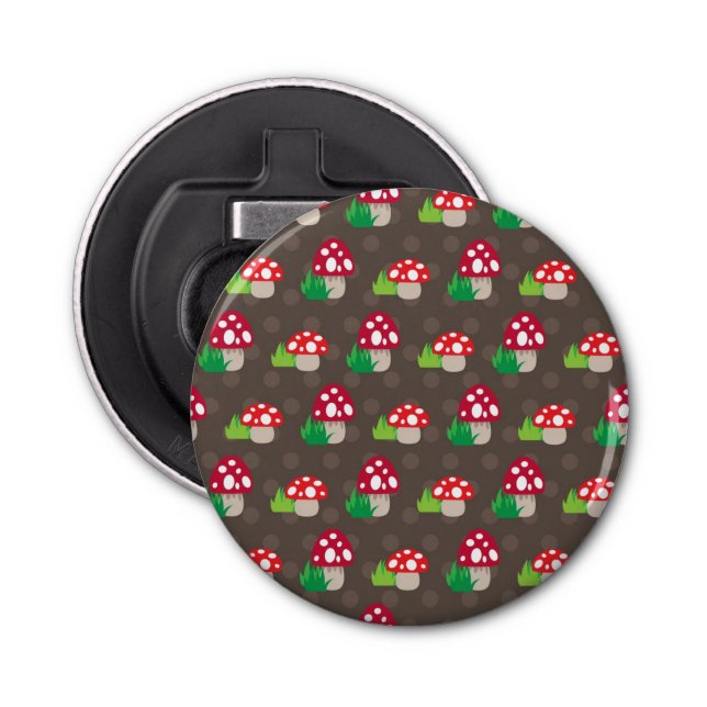 mushroom kids pattern bottle opener (Front)
