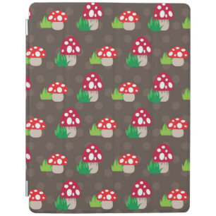 mushroom kids pattern iPad smart cover