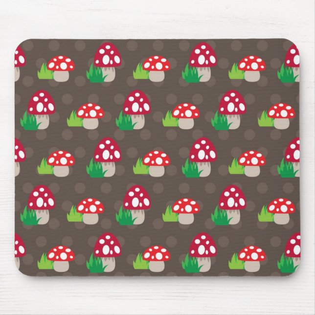 mushroom kids pattern mouse pad (Front)