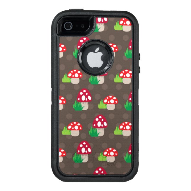 mushroom kids pattern otterbox iPhone case (Back)