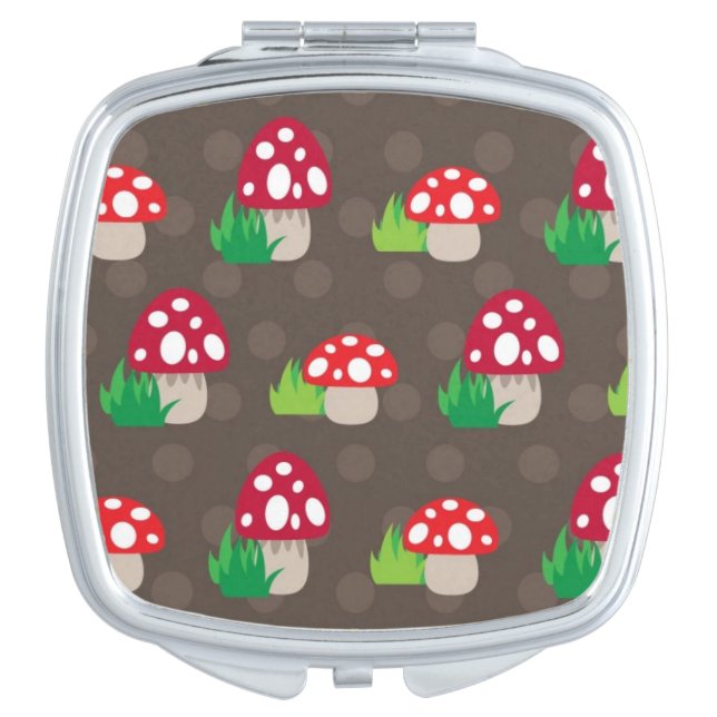 mushroom kids pattern vanity mirror (Front)