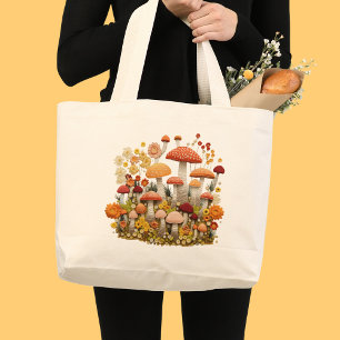 Mushroom large tote bag