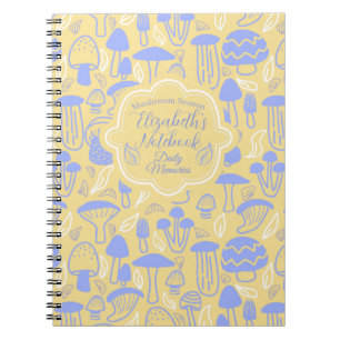 Mushroom Lavender Cream Notebook