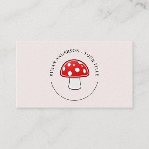 Mushroom Logo Business Card