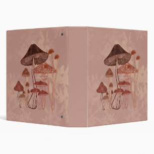 Mushroom Love 3 Ring Binder