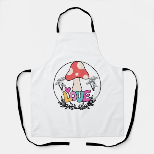 Mushroom love apron