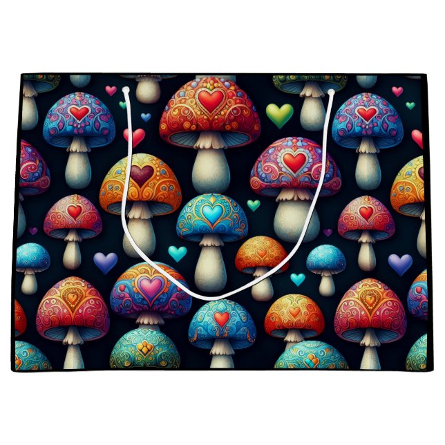 Mushroom Love Large Gift Bag (Front)