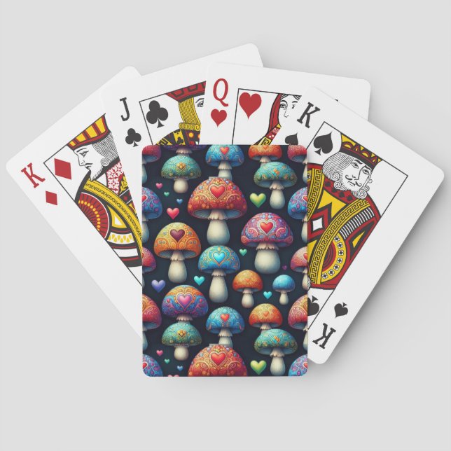 Mushroom Love Poker Cards (Back)