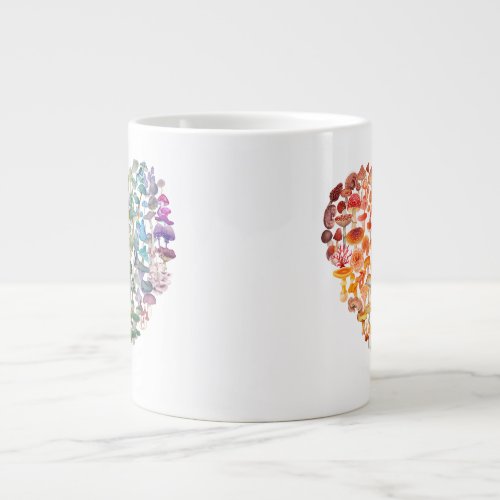 Mushroom Lovers _ Rainbow Heart Specialty Mug