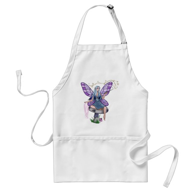 Mushroom Magic Fairy Adult Apron (Front)