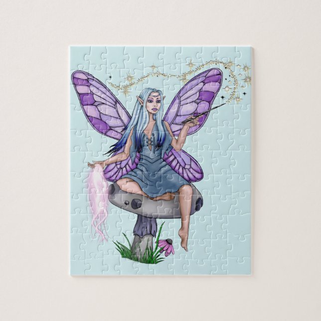 Mushroom Magic Fairy Jigsaw Puzzle (Vertical)