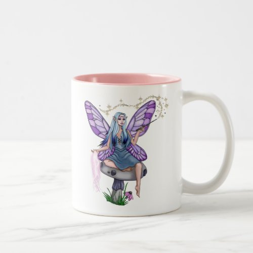 Mushroom Magic Fairy Two_Tone Coffee Mug