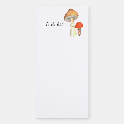 mushroom magnetic notepad