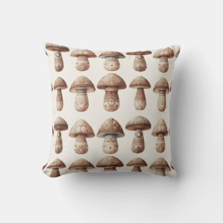 Mushroom Maker Throw Pillow