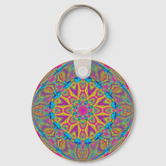 Mushroom Mandala Keychain